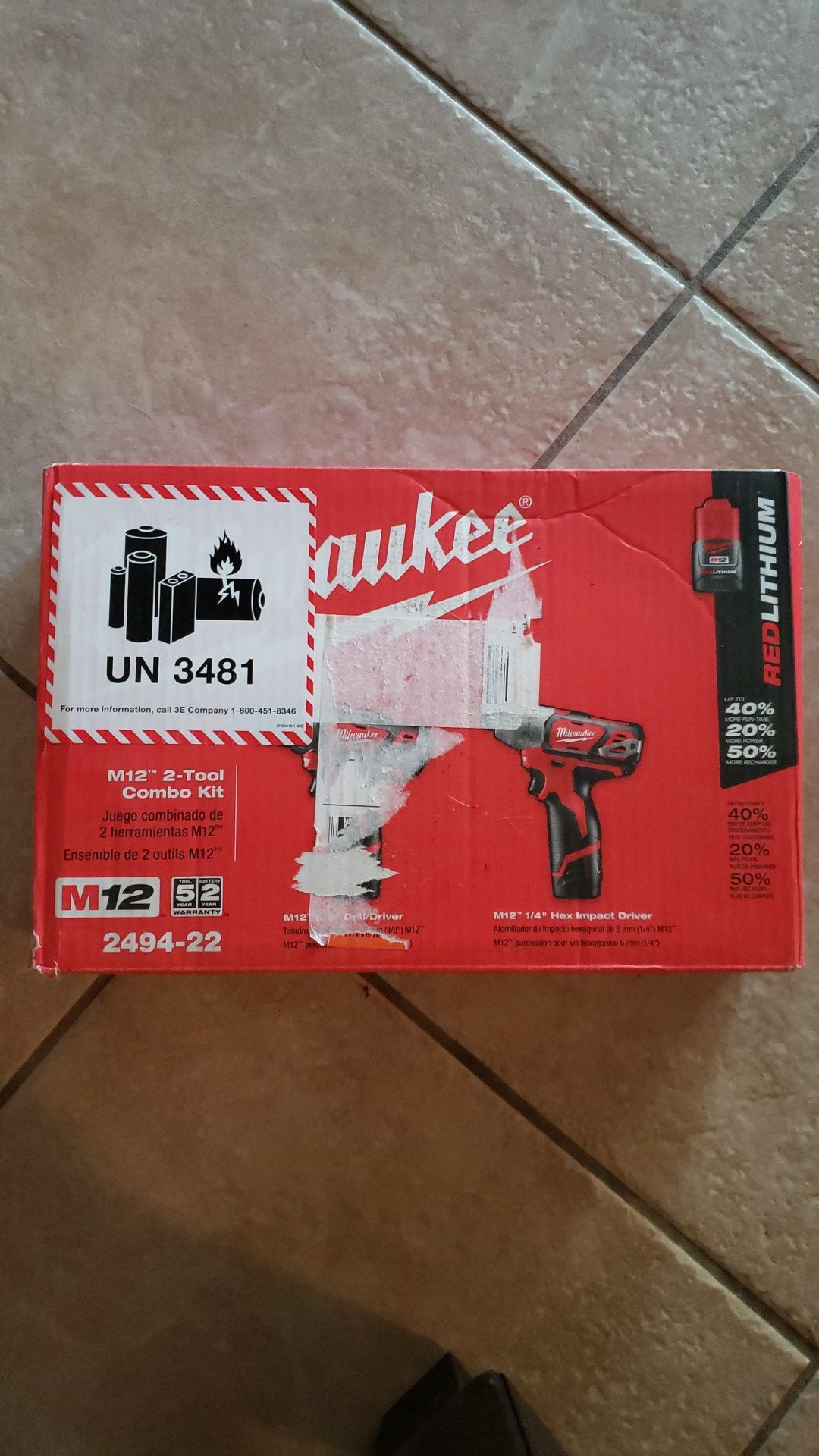 Milwaukee-2-tool combo kit