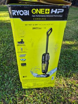 RYOBI
ONE+ 18V Cordless HP Swiftclean Wet Dry Stick Mop Kit with 4 Ah HIGH PERFORMANCE Battery and Charger