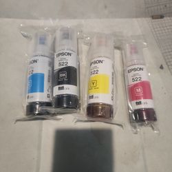 Epson Ecotank Ink 522 Brand New 