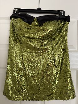 Moa Green Sequin Top Size M