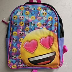 New Emoji Heart Eyes 16 inch Backpack