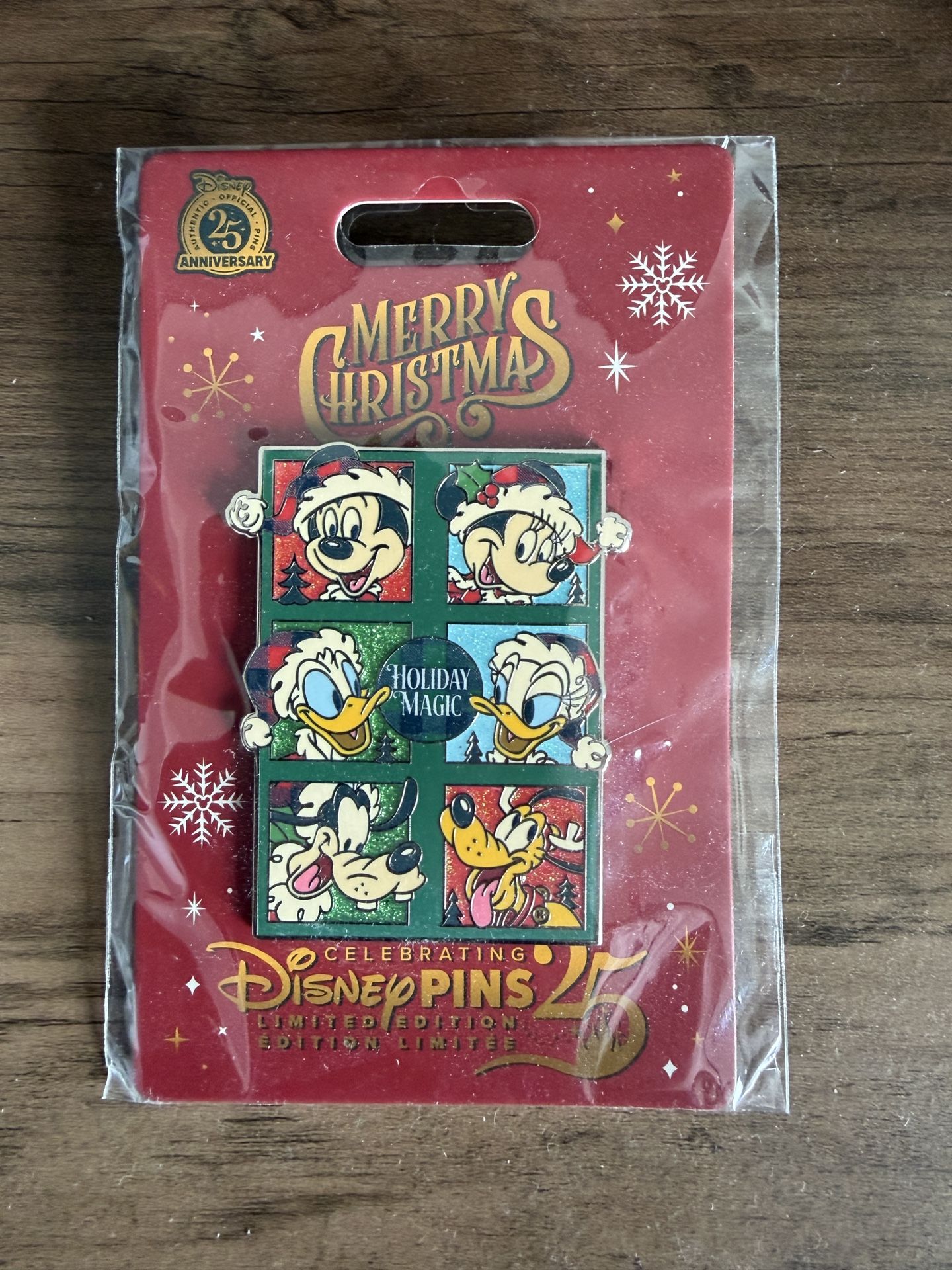 Santa Mickey Mouse and Friends Holiday Mini Jumbo Pin- Limited Edition 2025 New