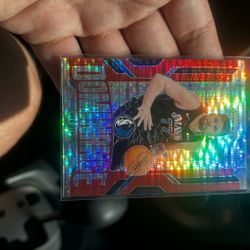 "Luka Dončić 2024-25 Panini Prizm Dominance Red White Blue /75 Rare Parallel."