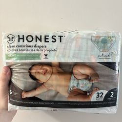 Honest Size 2 32 Count Diapers