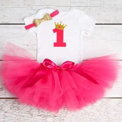 One birthday Baby Tutu Outfit