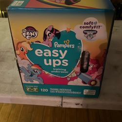 New in the box,pampers easy ups ,training under wear ,2T-3T 120 Count ,$35.00