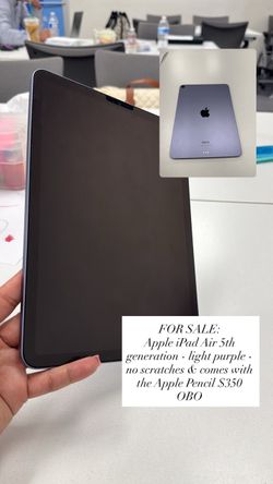 iPad Air 5th Generation with Apple Pencil
