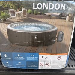Avenli London 2-3 Person Inflatable Hot Tub Spa + Cover, Rapid Heating up to 104°F, 105 Water Jets, 181 gal Capacity