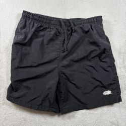 Vintage Gotcha Board Shorts Men’s L Black Nylon Surf Swim Beach Y2K 90s #1470