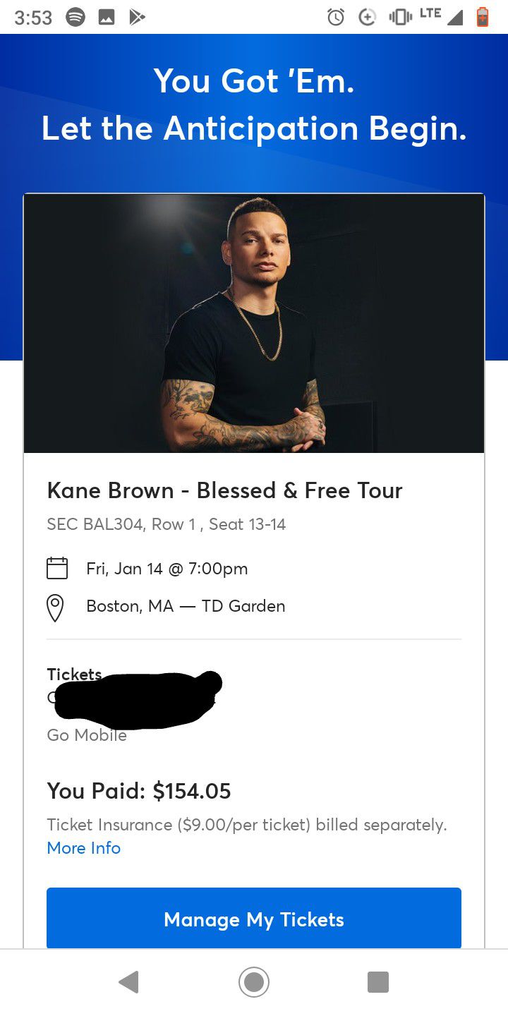 Kane Brown Tickets