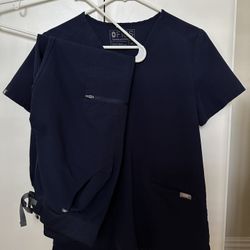 FIGS XS Scrub Set Navy $50