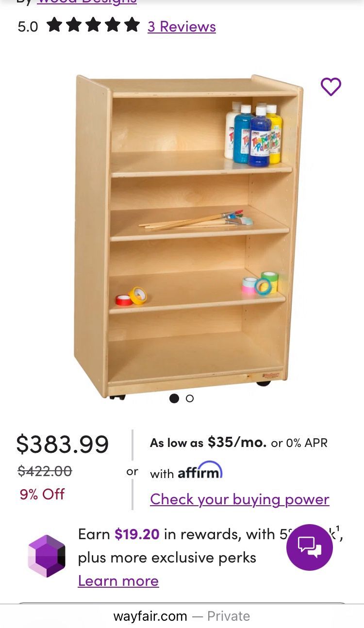 Mobile Shelf Storage By Wood Designs