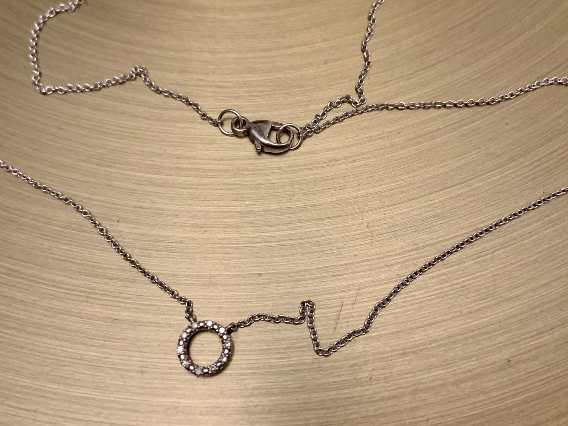 Silver And Cubic Zirconium Necklace