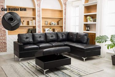 Sectional with ottoman