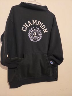 Champion Black Graphic Hoodie Sweatshirt