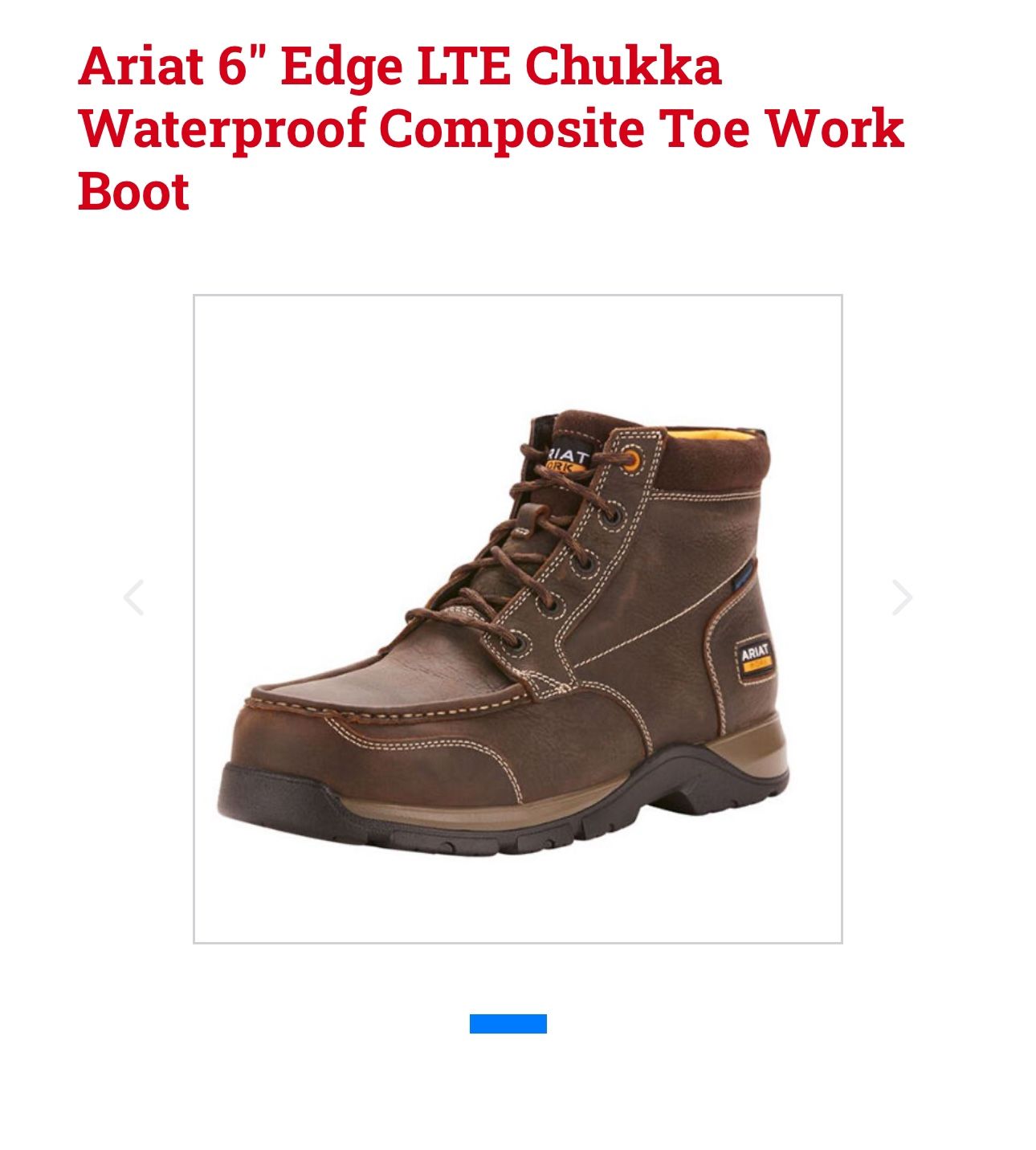 Ariat work boots Size 10