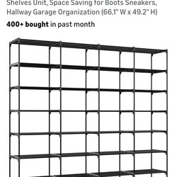 Large Shoe Rack, 8 Tier 64 Pairs Shoe Storage Organizer for Entryway, Heavy Duty Free Standing Shelves Unit
