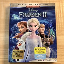 Disney Frozen 2 Movie Blu Ray Disc + DVD Disc