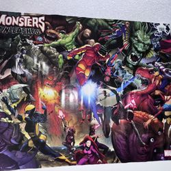 Large Marvel Monster Unleashed Poster!!
