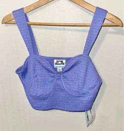 Future Collective Purple Crop Top NEW