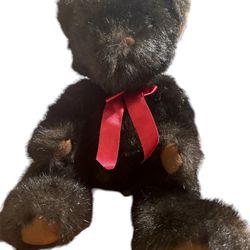 Vintage Russ Bears From the Past Dickens Dark Brown Teddy Bear Plush.  T-43