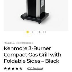 Kenmore 3 Burner BBQ Grill 