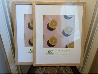 FrameWorks wood picture frames 16x20 matted to 11x14