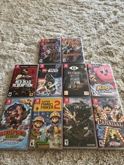 nintendo switch games for sale read description