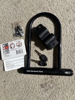 Bike U- lock and Kryptonite cable