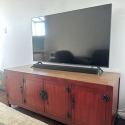 Pier 1 Red Lacquer Media Stand