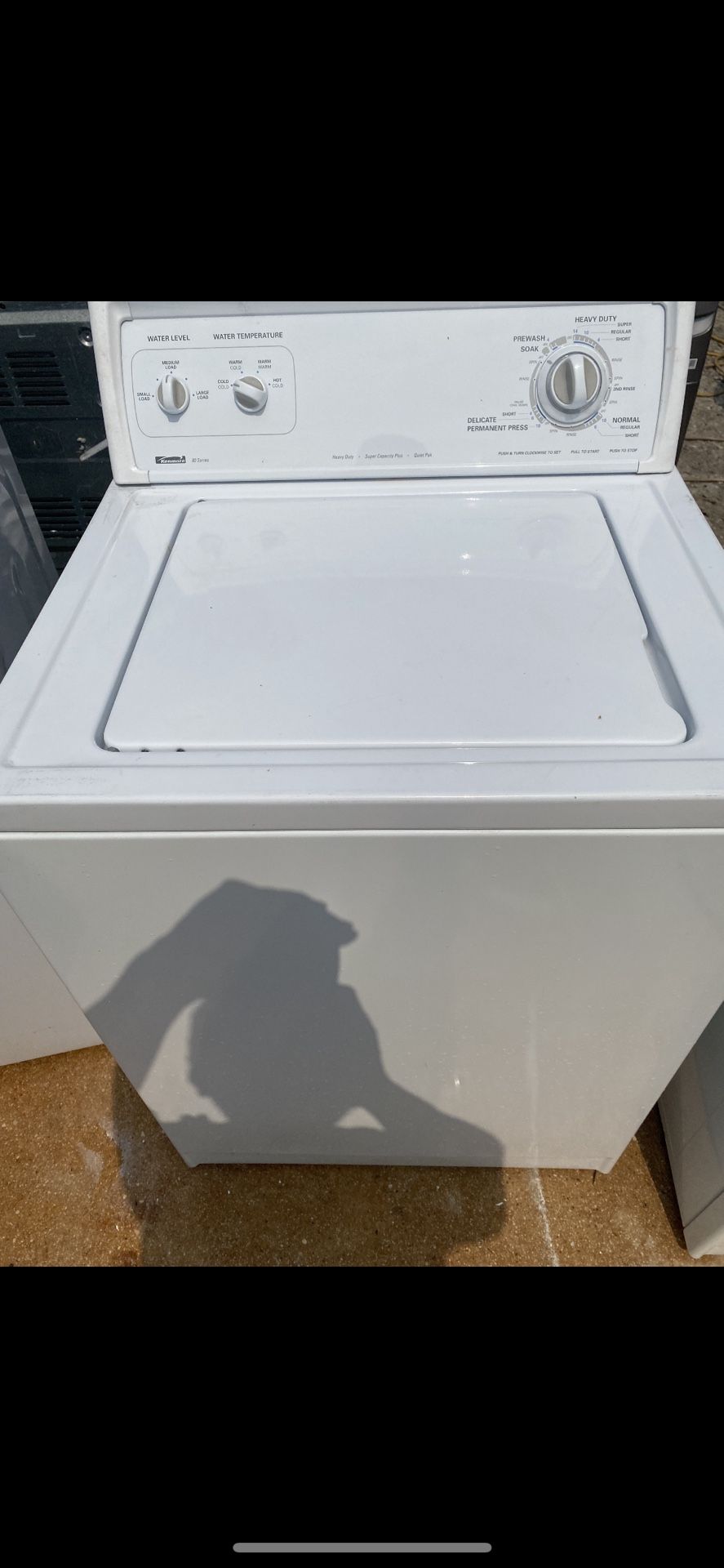 Kenmore Washer SuperCapacity 1yr Warranty 36yr Same Location Credit Cards Welcome Delivery Available