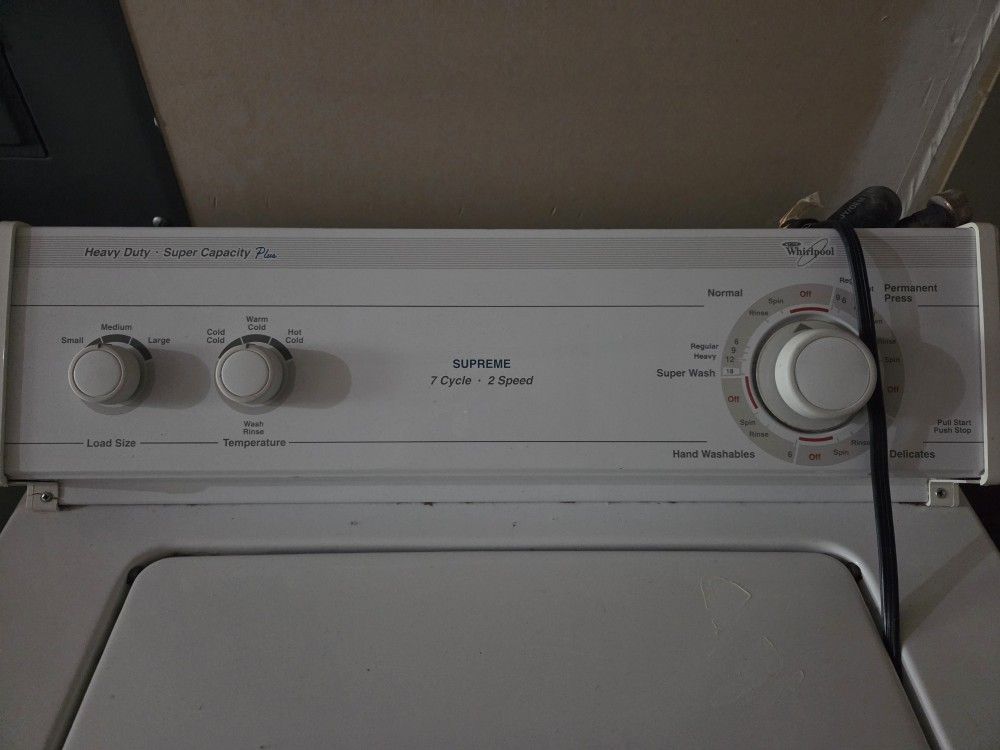 Whirlpool Washer Heavy Duty Super Capacity Plus