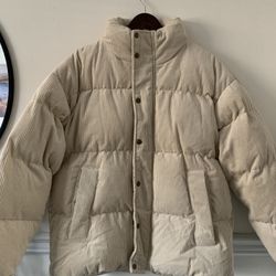 $50 Large Corduroy Puffer Jacket 