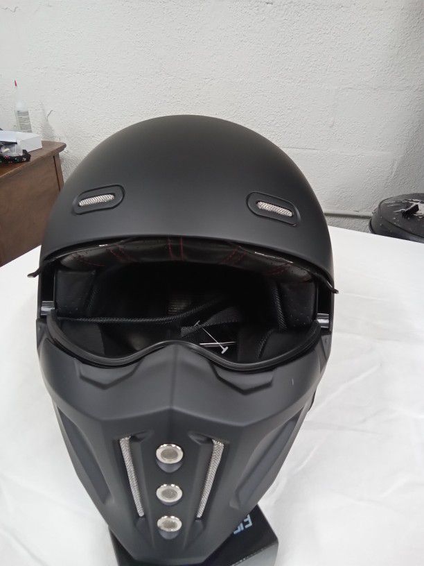 Bluetooth Combo On Full Face Modular Helmet In Matte Black By BFR