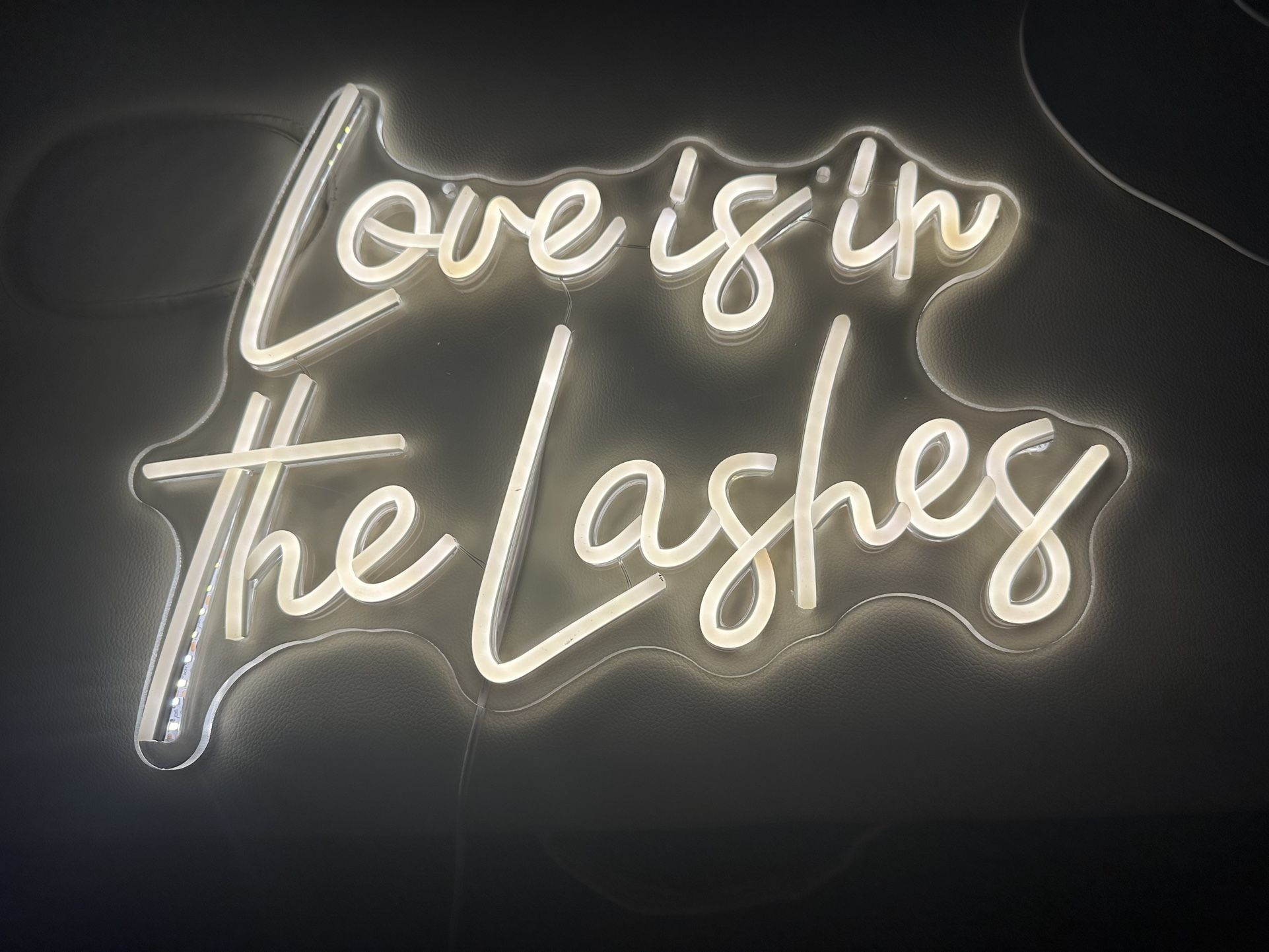 Lashes Letters LED Sign Light, take the two for $35