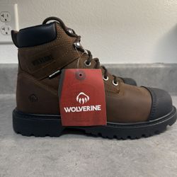 Wolverine Waterproof Steal Toe Boots Mens 7.5 (Brand New)