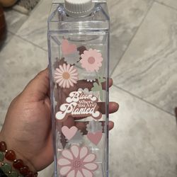Flowers Milk Carton Bottle