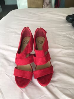 Red High Heels size 6
