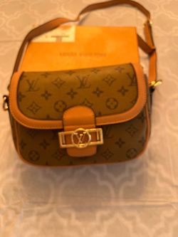 Small body cross LV tan and brown