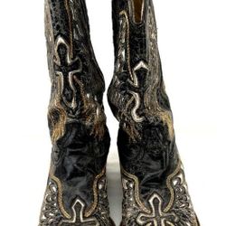 Corral Leather Boots Square Toe 9 M Women
