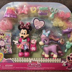 Disney Minnie Mouse Groom & Glam Pony Play Set