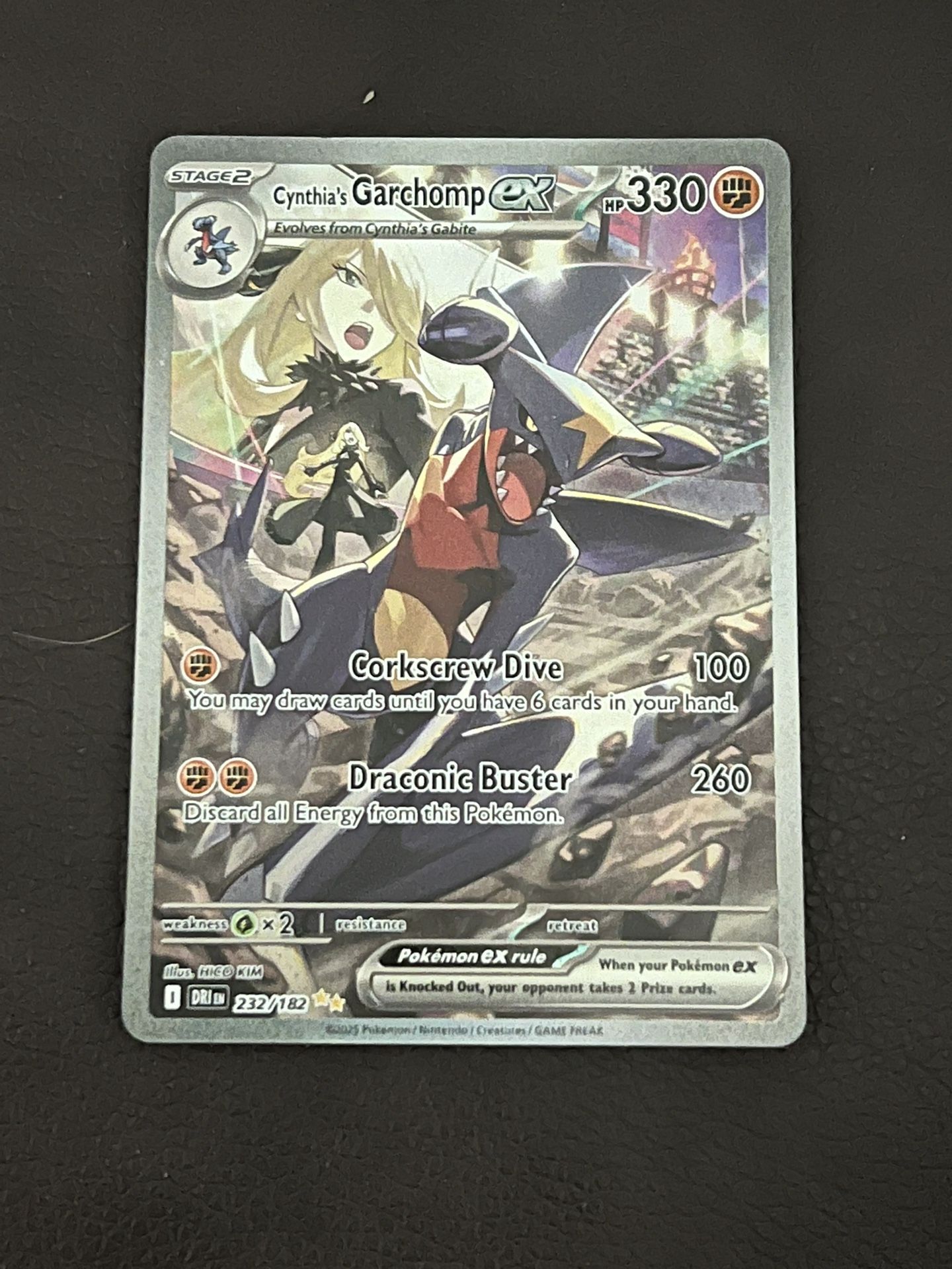 Cynthia’s Garchomp 232 (Chase card)