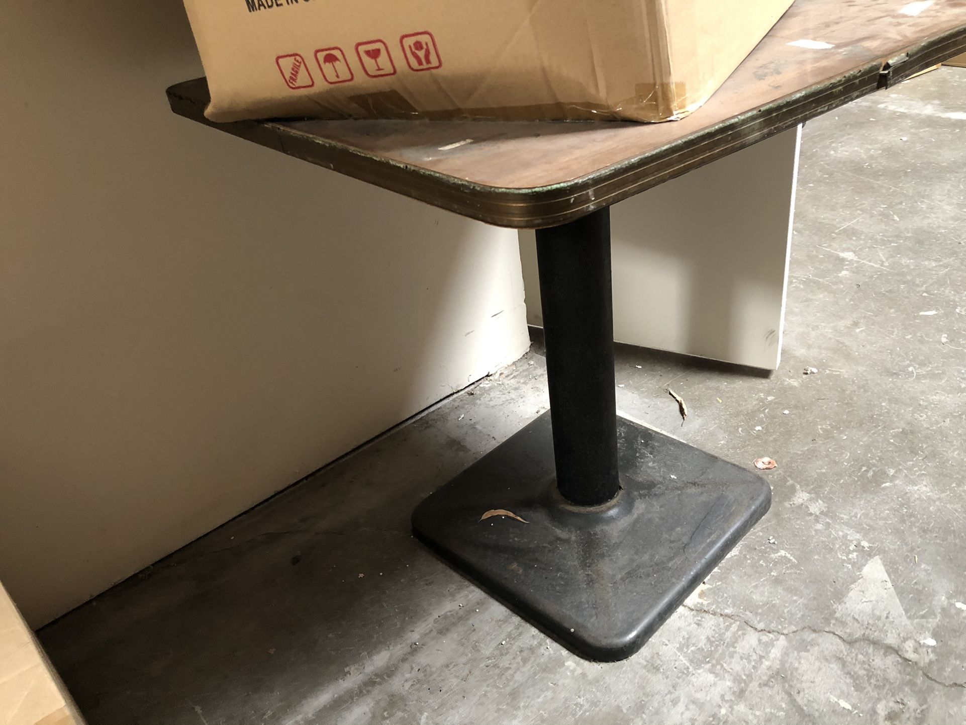 Breakfast Nook Corner Restaurant Square Table Heavy Duty