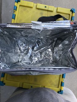 Lunch bag. Ice chest.