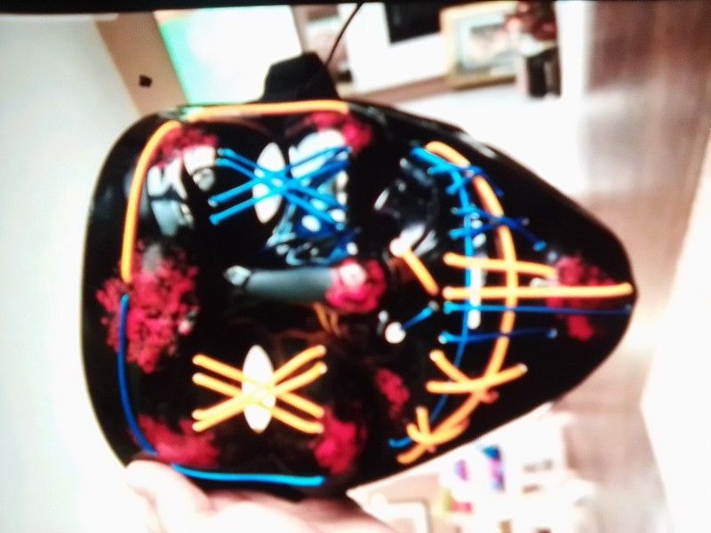 To LED New Halloween π Face Mask