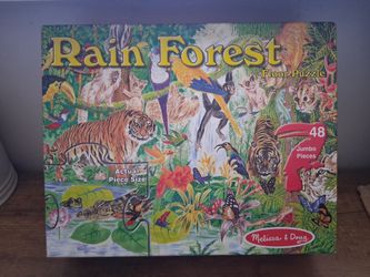 Melissa & Doug Rainforest Floor Puzzle 48 Jumbo pieces