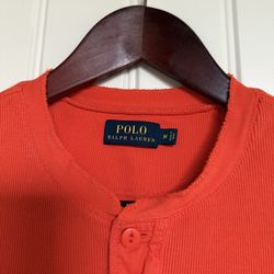 polo ralph lauren orange color M size worn once like new