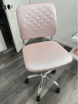 Pink vanity chair