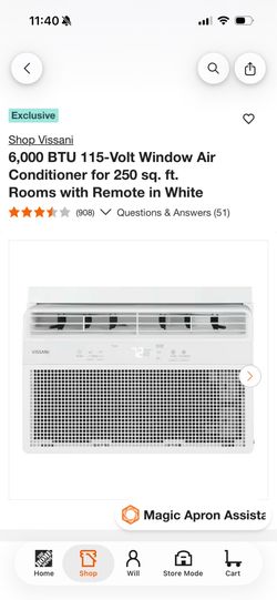 Vissani 6,000 btu AC UNIT