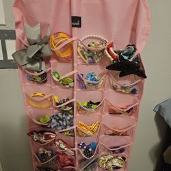 Girl's Accessories With Pink Holder